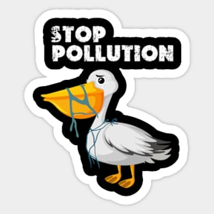 stop pollution Sticker